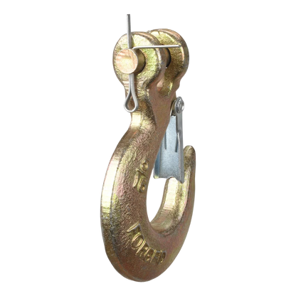 Set of 4 Clevis Slip Hooks 5/16" Heavy Duty Forged Steel with Safety Latch