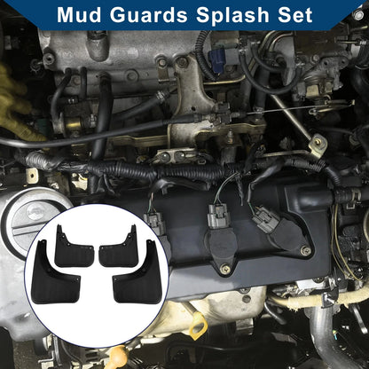 Set of 4 Mud Flaps Splash Guards for Mercedes-Benz GLK300 (2008–2013)