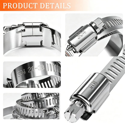 202PCS Hose Clamp Assortment for Automotive Applications (Universal)