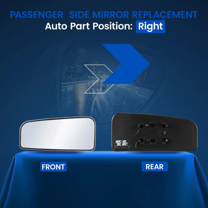 Heated Passenger Side Mirror Glass for 2017–2022 Ford F250 F350 F450