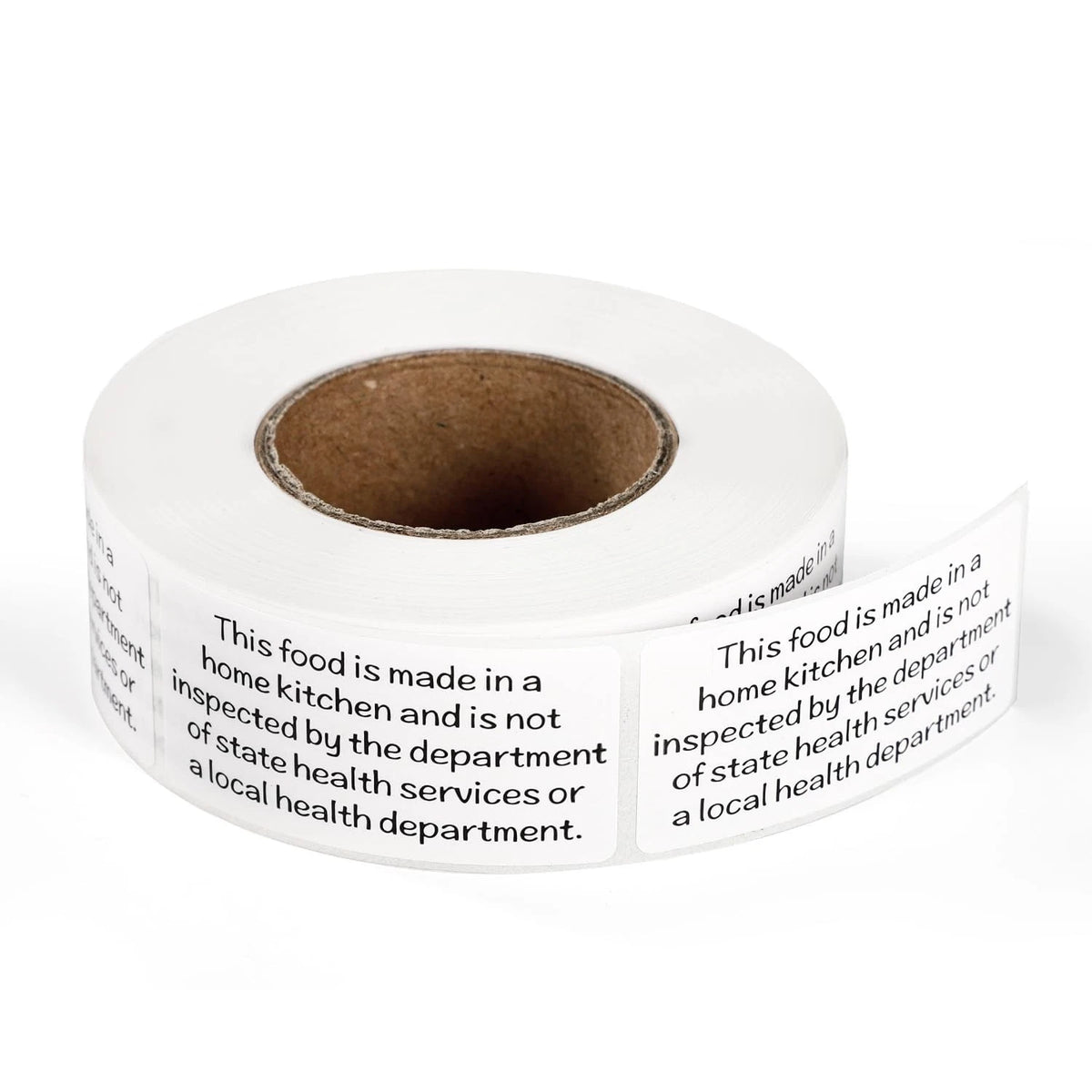 500 Pcs Cottage Food Law Labels Stickers, Thermal Printed Black, White
