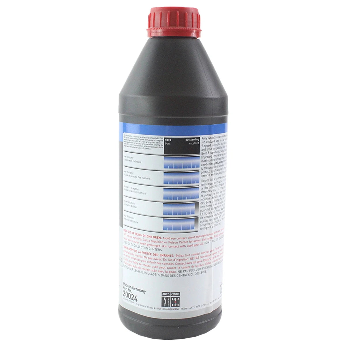 Set of 10 Liqui Moly Top Tec ATF 1600 Automatic Transmission Fluid (10L)