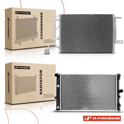 Cooling Kit Set for Mazda 6 (2009–2010) - Radiator & AC Condenser, 13089, L51915200A, L51915200B, 13088, 3773
