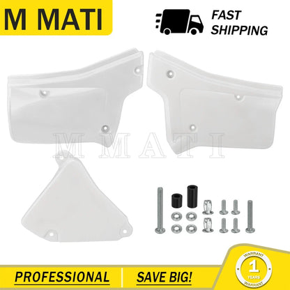 White Side Panel Covers for Honda XR200R XR250R (1984–2002)