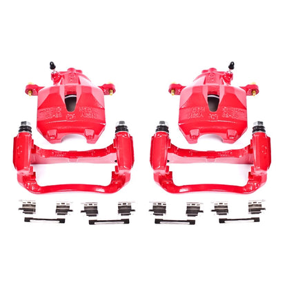 2X Powerstop S2714 Brake Calipers Front for Toyota Sienna Solara Avalon (2004–2010)
