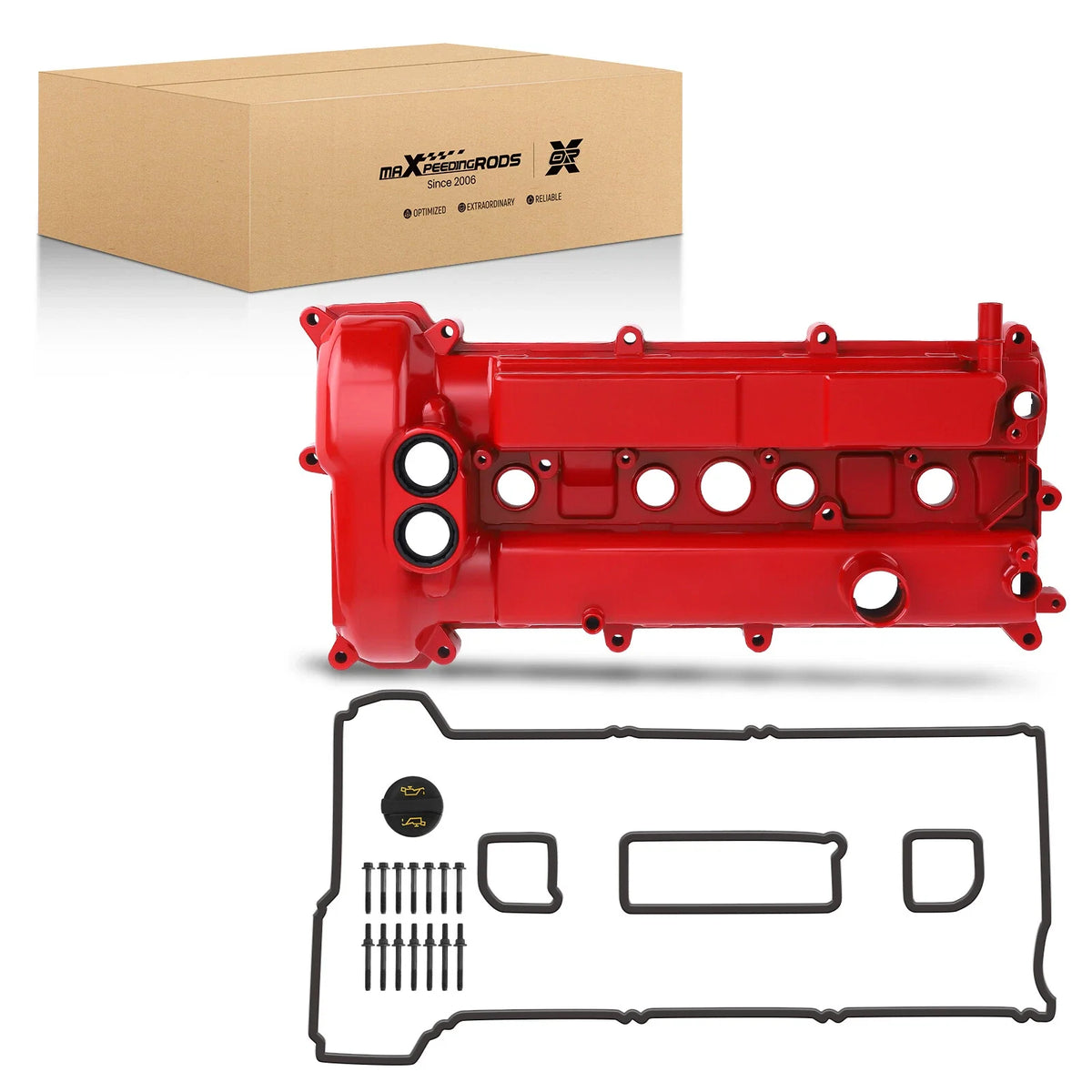 Aluminum Engine Valve Cover with Gasket Bolts for Ford Focus (2014–2018)