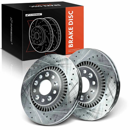 Front Side Drilled Brake Rotor for Ford Taurus Mercury Sable (2008–2009) S-54126