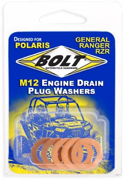 Set of 5 Bolt Engine Drain Plug Washers for RZR-CPR12