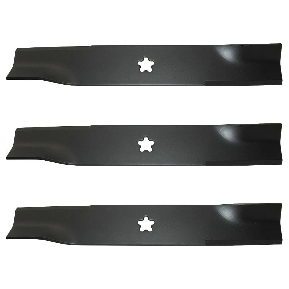 Set of 3 Heavy Duty Mower Blades for Husqvarna 48 (Fits XHT Dixon)