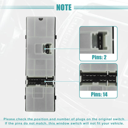 Set of 1 Master Power Window Switch for Nissan Altima (2002–2006)