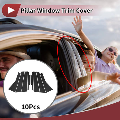 Set of 10 Door Pillar Window Trim for Volkswagen Touareg (2011–2018)