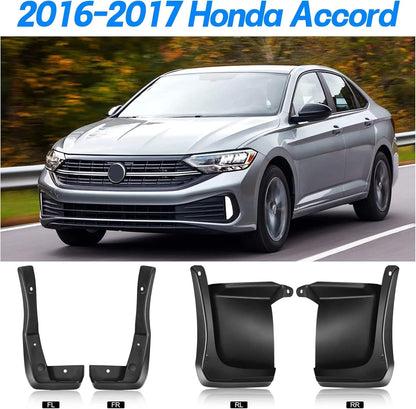 Mud Flaps Splash Guards for Honda Accord (2016–2017) Front & Rear Sedan