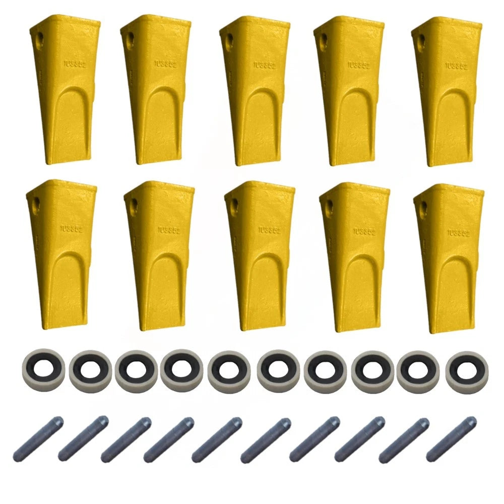 Tooth Pin & Retainer for Caterpillar 950B 950E 966C 966D 966E (10 Pack)