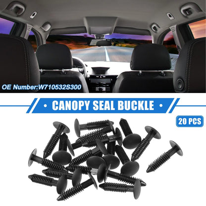 20Pcs Canopy Seal Buckle Clips for Ford Mustang (2005–2012) Black