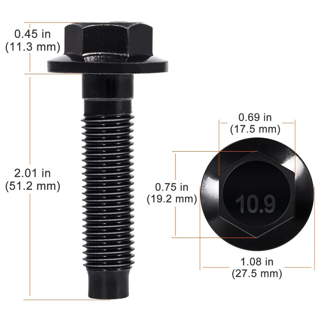Engine Crankshaft Pulley Bolt for Ford Lincoln Mercury (1995–2008)