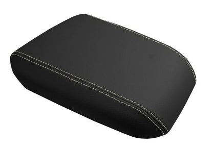 Leather Console Lid Armrest Cover for Jeep Grand Cherokee (1999–2004) Beige Stitch