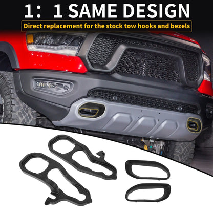 Front Tow Hooks for Dodge Ram 1500 DT (2019–2024) No. 82215268AB/68272945AB