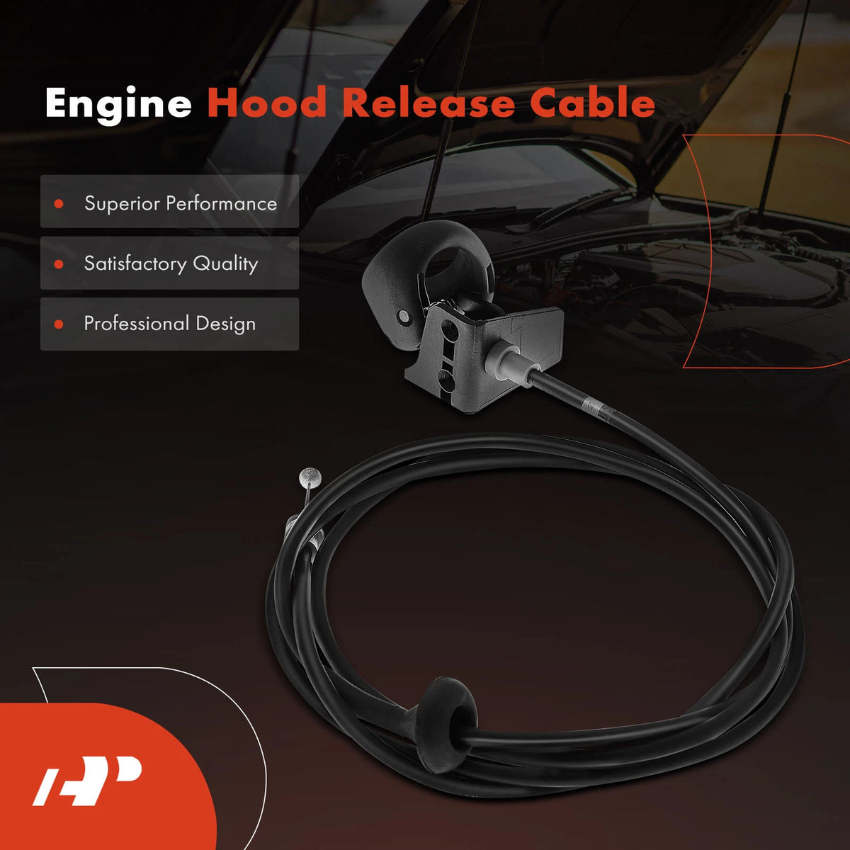 Hood Release Cable for Ford Taurus, Mercury Sable (1996–2007) YF1Z16916AA, 912-047