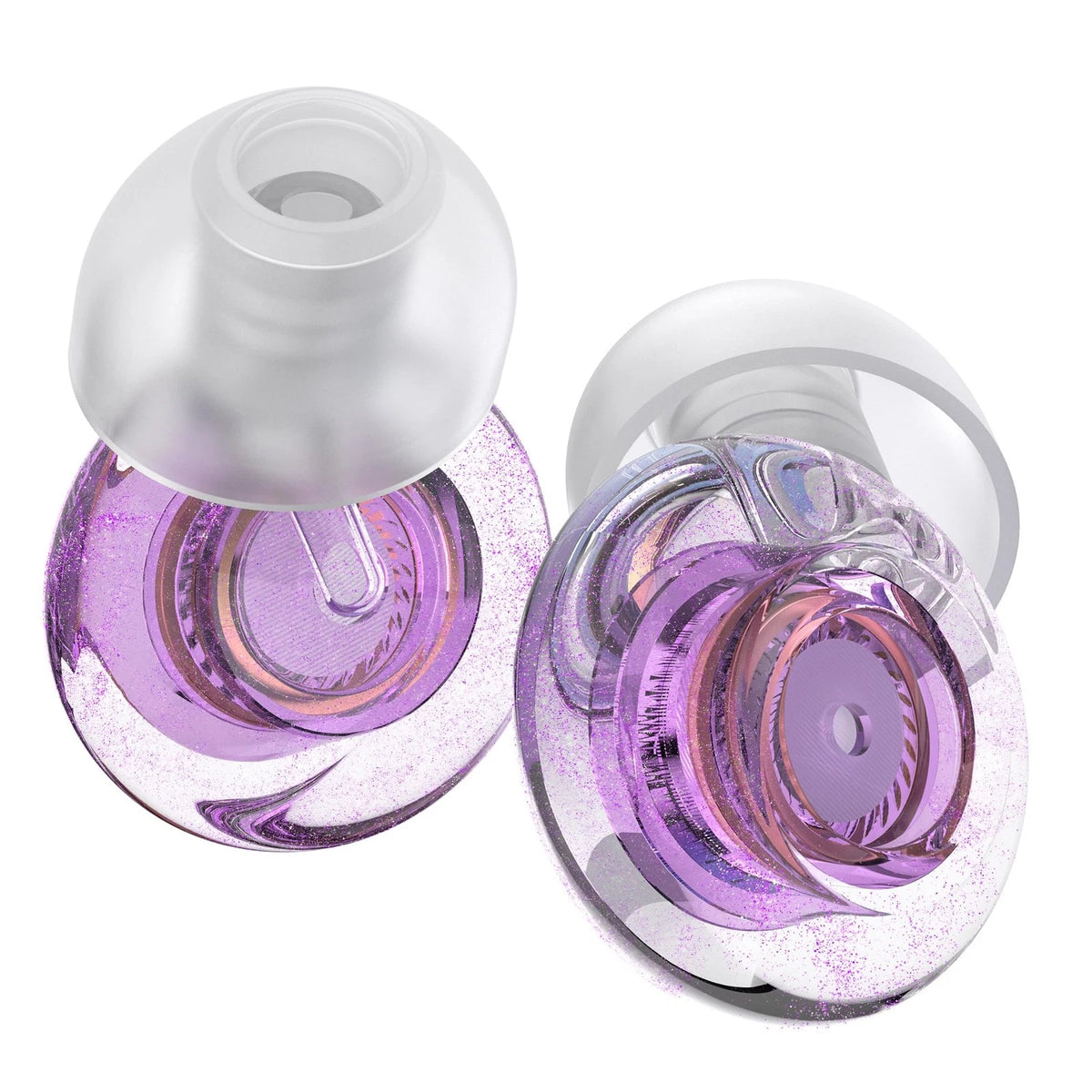 2X Purple Silicone In-Ear Ear Plugs for Concerts