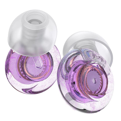 2X Purple Silicone In-Ear Ear Plugs for Concerts