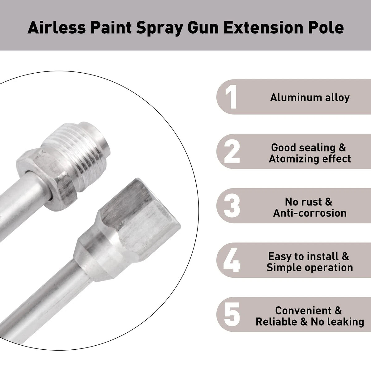 40 Inch Airless Sprayer Gun Tip Extension for (2010–2023)