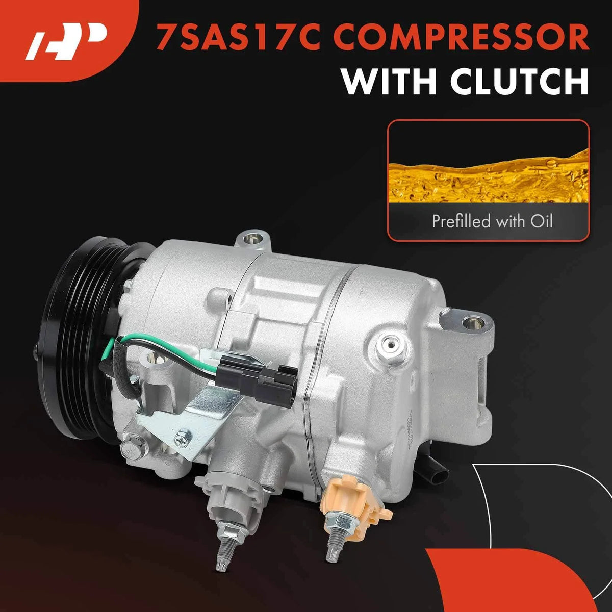 A/C Compressor with Clutch for Ford Escape (2020–2022) Bronco Sport (2021–2025)