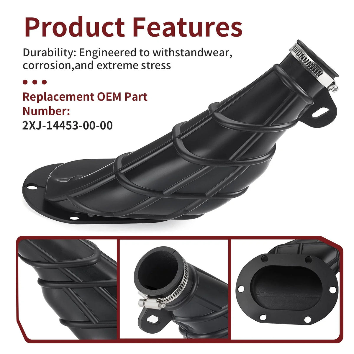 Air Cleaner Joint for Yamaha Blaster 200 YFS200 (1988–2006) 2XJ-14453-00