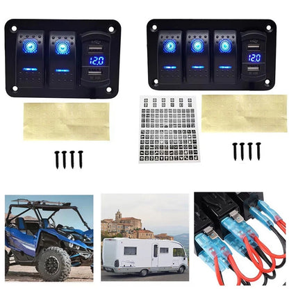 Waterproof Rocker Switch Control Unit for Off-Road Vehicles