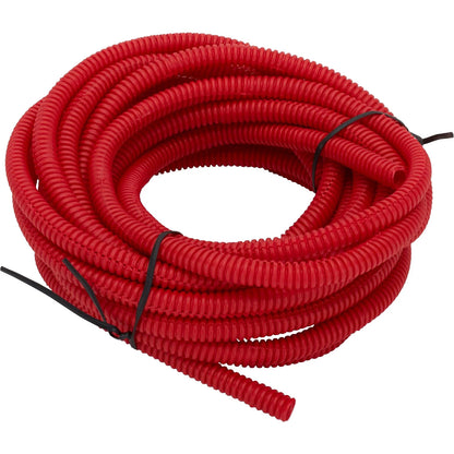 Split Wire Loom Conduit Tubing 1/4 Inch for (20 Ft, Red) 91050025-RED