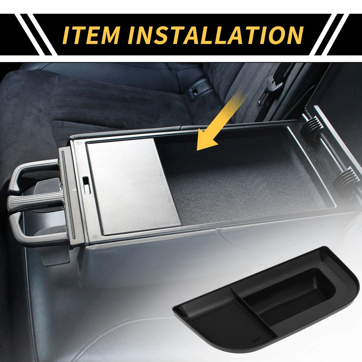 Center Console Organizer Tray for Ford Maverick (2022–2024) Black