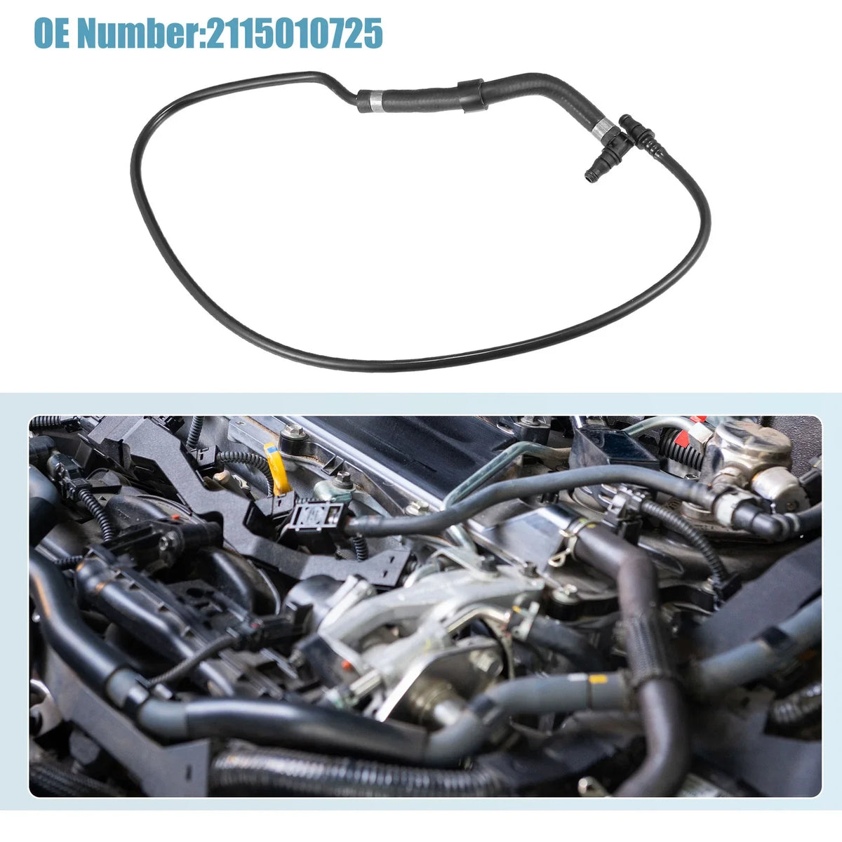 Radiator Coolant Heater Hose for Mercedes W211 S211 (2003-2009)