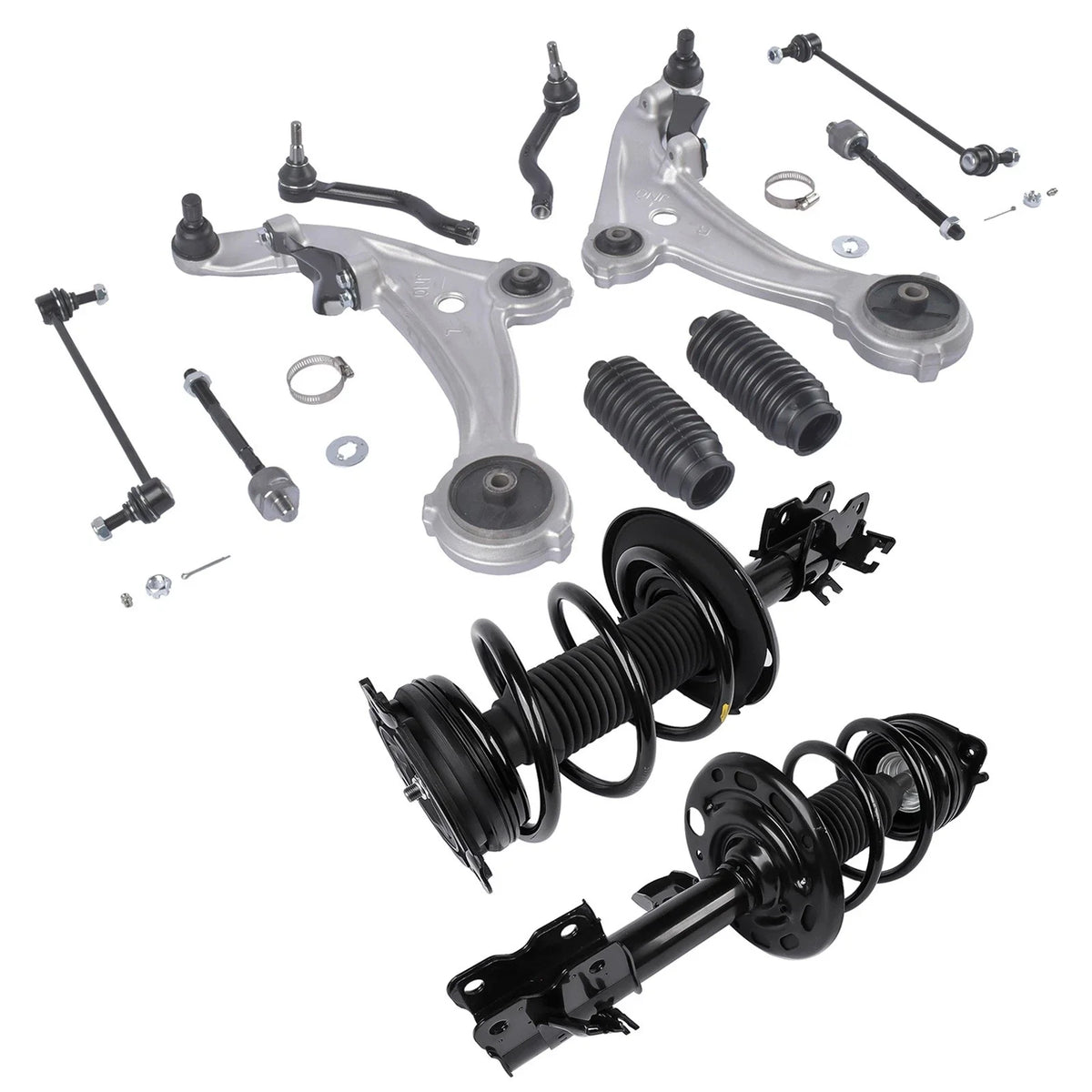 Set of 12 Front Suspension Kit with Lower Control Arms for Nissan Altima (2007–2013)