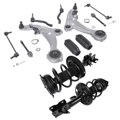 Set of 12 Front Suspension Kit with Lower Control Arms for Nissan Altima (2007–2013)