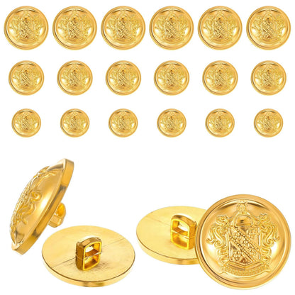 18pcs Gold Buttons for Blazer (Vintage Medium)