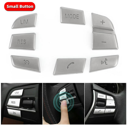 7x Steering Wheel Button Trim Cover for BMW X3 F25 (2011–2017) X4 F26 (2014–2017) C143-A045-B