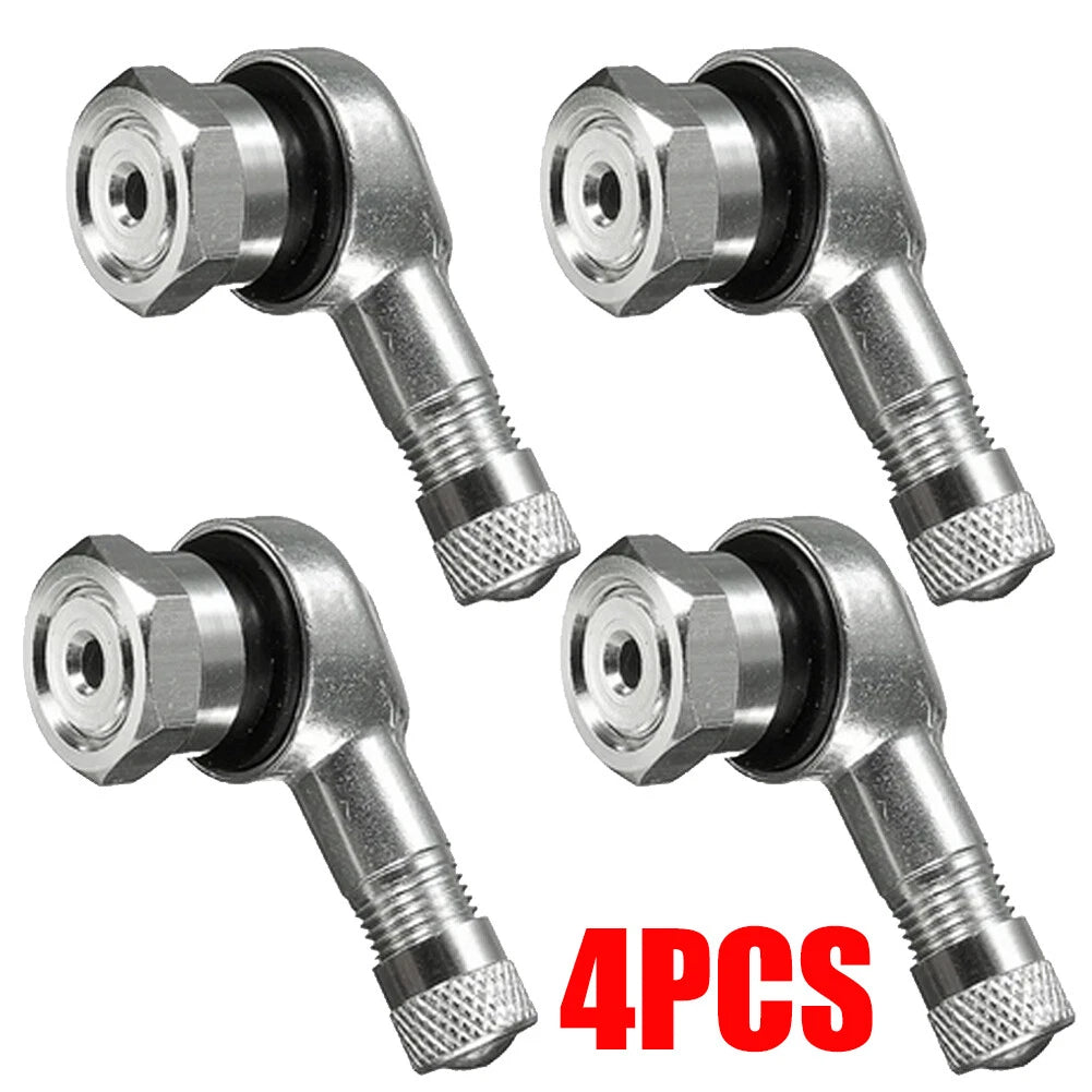 4X 11.3mm Tire Wheel Stem Valve for Motorcycle (90 Degree Angled)