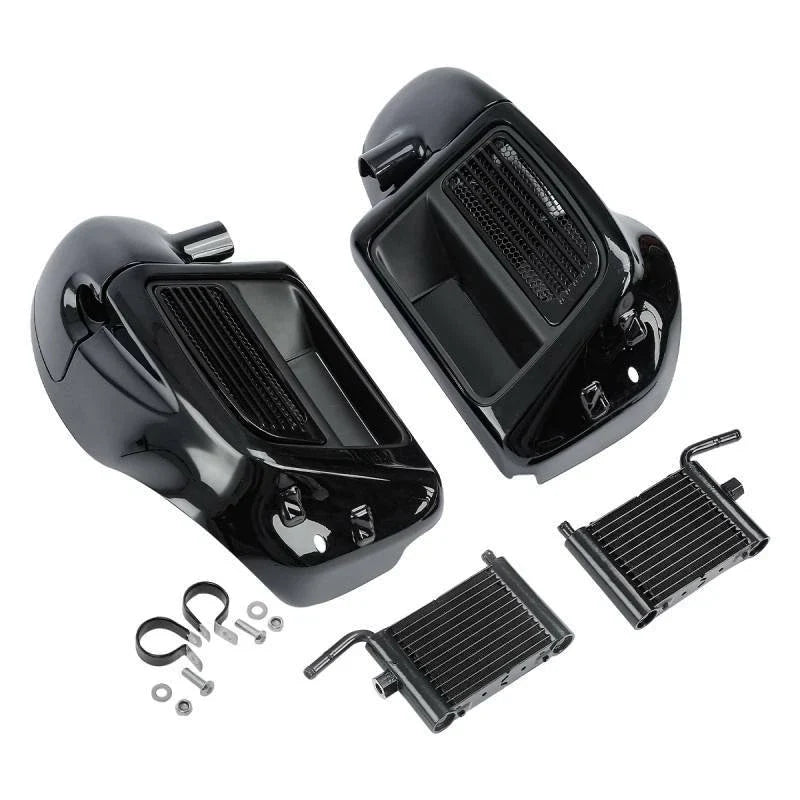 Lower Vented Fairing Water Radiator Cooler for Harley Street Glide (2014–2024)