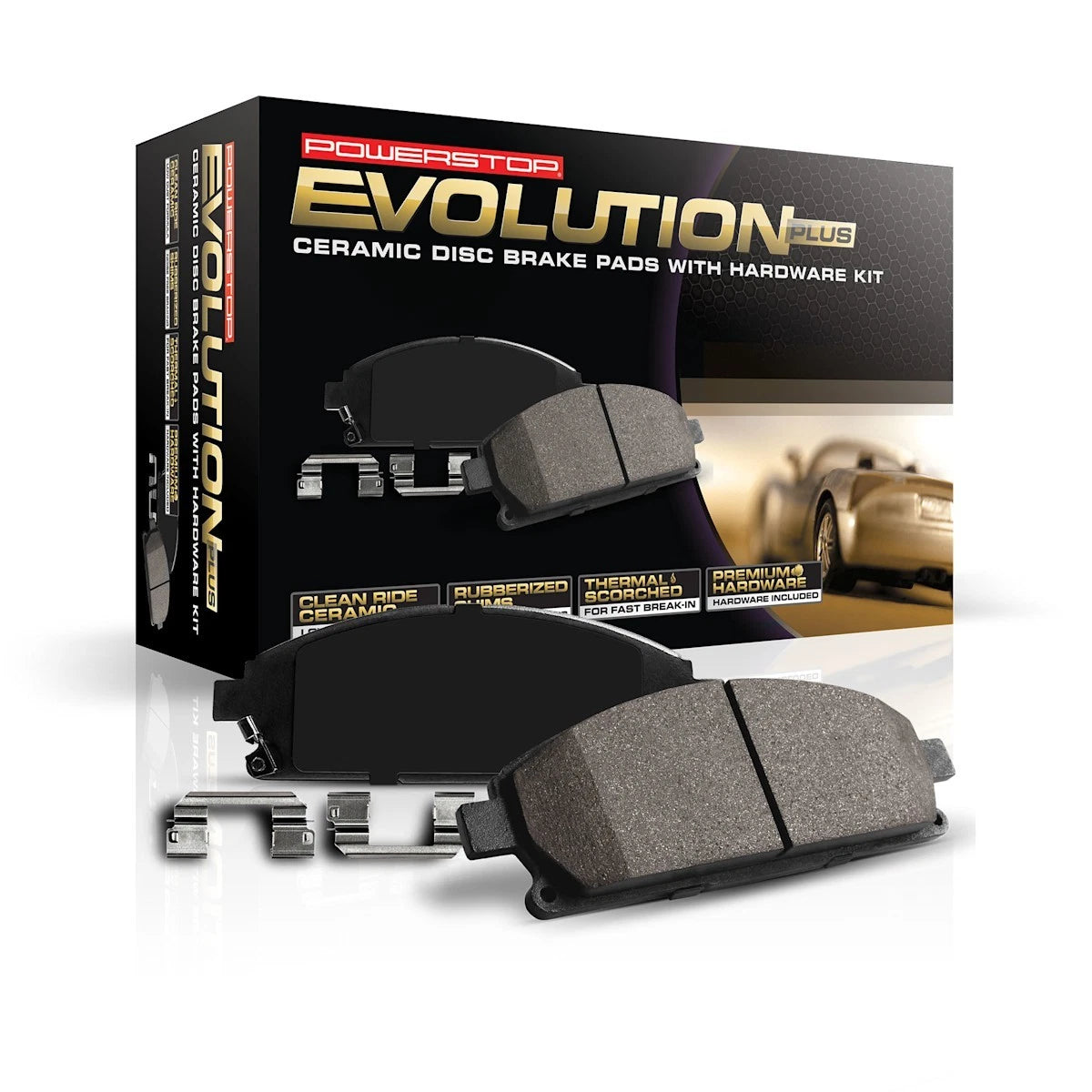 Set of 2 Powerstop Brake Pad Sets 17-1031 for Chevy Suzuki Verona Epica (2004–2006)
