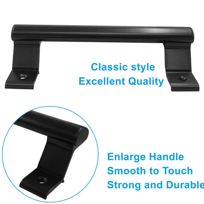 2X Sliding Door Handle for - 8 Inch Aluminum Alloy Black