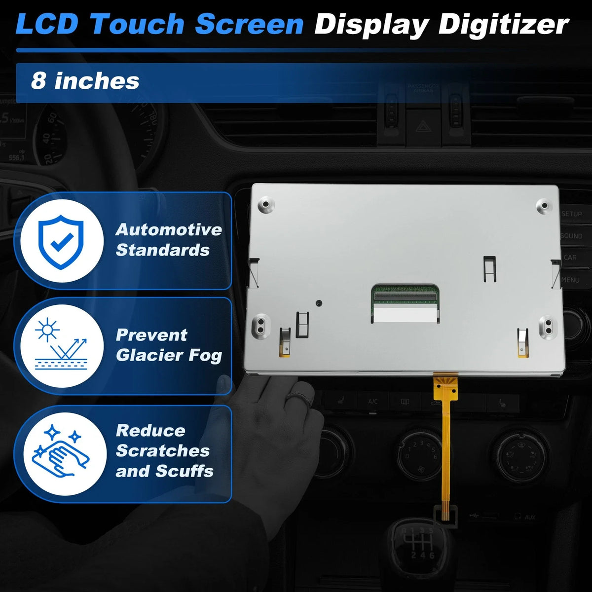 8" LCD Touch Screen Glass Digitizer for Ford Explorer (2011–2015) DB5T18B955FA