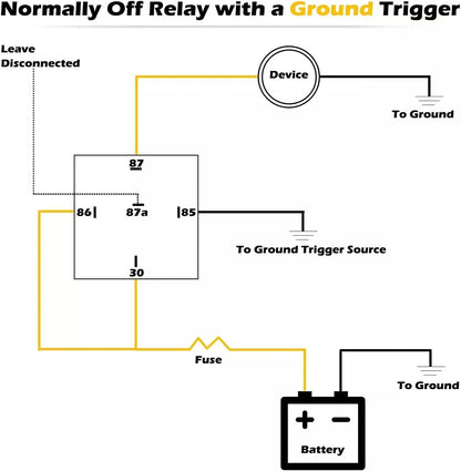 Power Trim Relay 12V/40 Amp for Volvo Penta (Replaces 1504952-1, 831725-7, 876039-9)