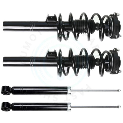Set of 4 Complete Strut Assembly & Shock Absorbers for Volkswagen Passat Golf (2006–2009)