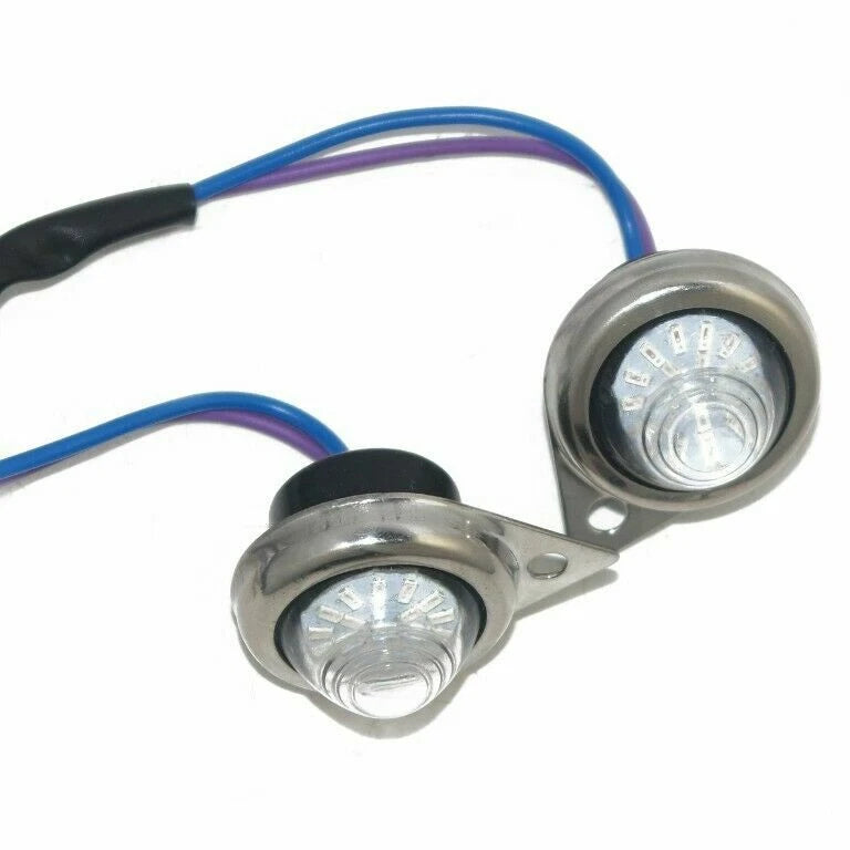 Set of 2 Blue LED Light Pilot Lamps for Royal Enfield Classic