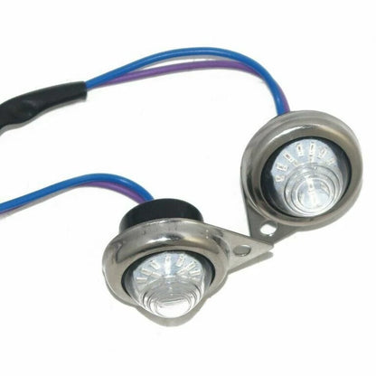 Set of 2 Blue LED Light Pilot Lamps for Royal Enfield Classic