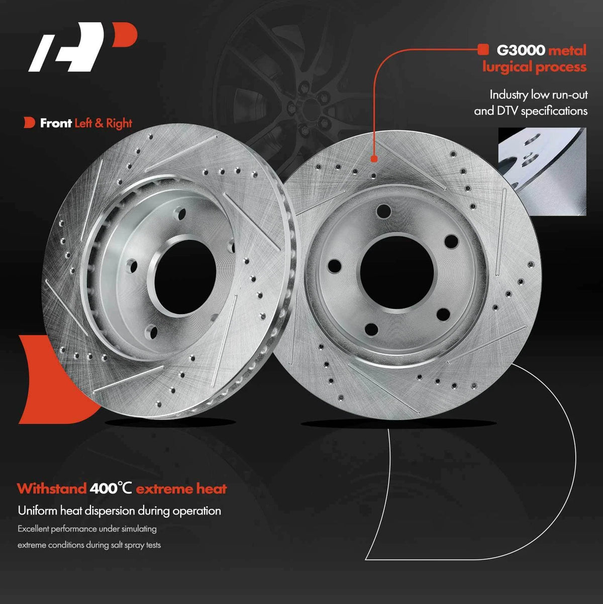 Front Drilled Brake Rotor for Chevy Blazer S10 (S-5550)