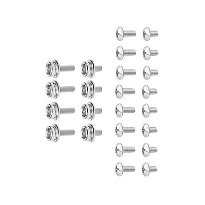 12PCS Stainless Steel Helmet Screws for Football Softball (10mm 12mm)
