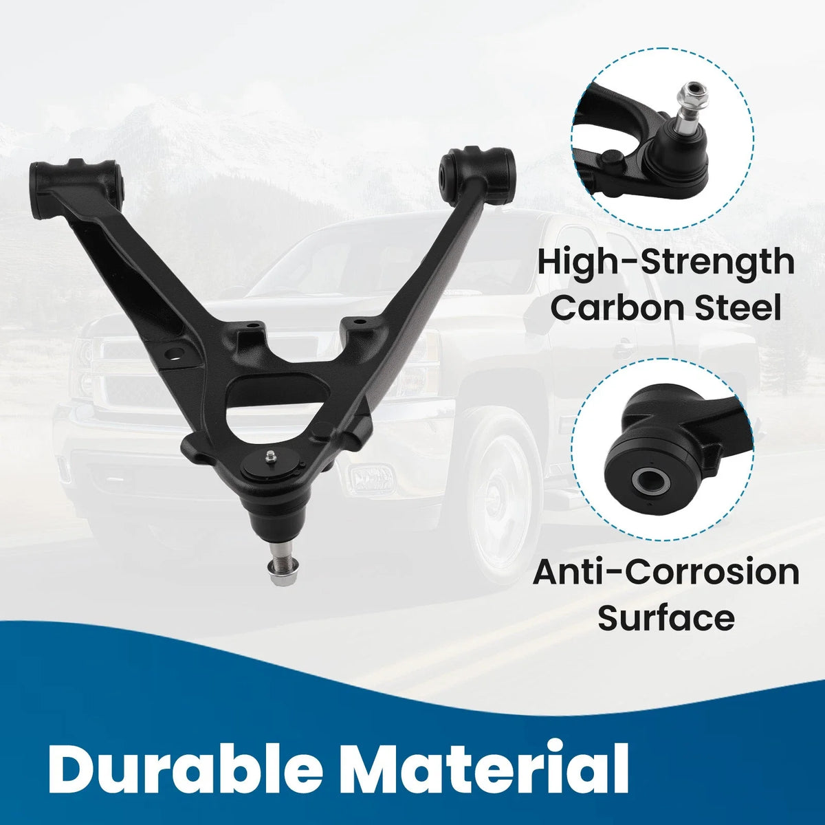 Passenger Side Front Lower Control Arm for Chevy Silverado 1500 (2007–2015) K620889