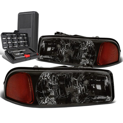 Smoked Amber Signal Headlight Lamp for GMC Sierra 1500 Yukon (1999–2007)