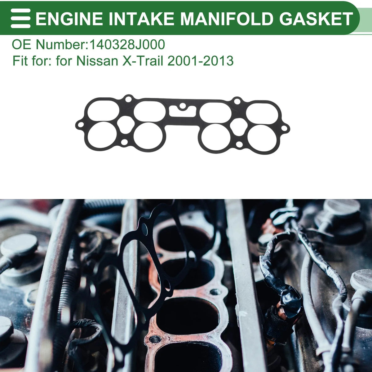 Engine Intake Manifold Gasket for Nissan X-Trail (2001–2013) No. 140328J000