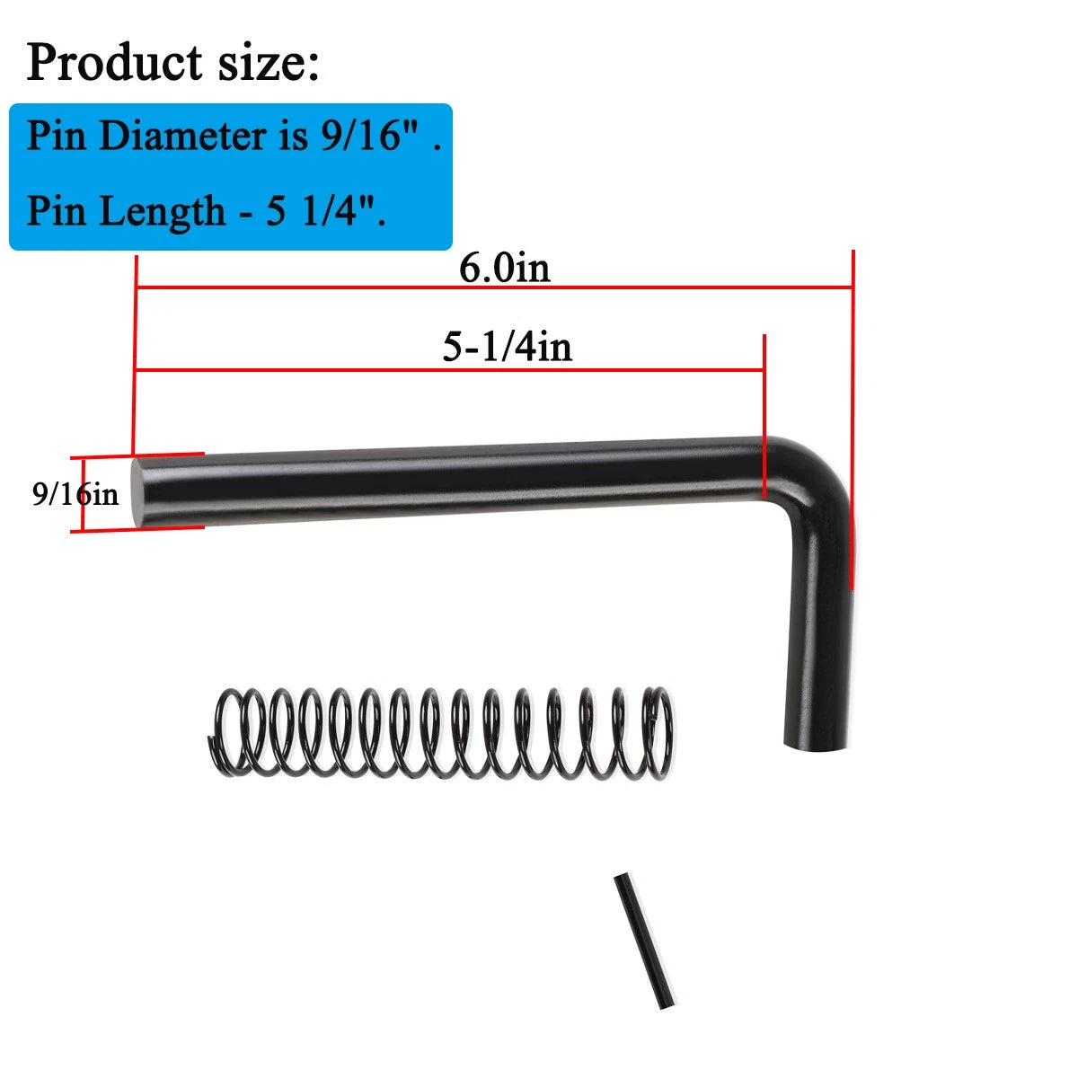 2Pcs Trailer Gate Spring Latch Pin Repair Kit for Carry-On